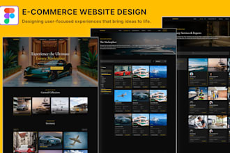 design a modern ecommerce website UI UX in figma