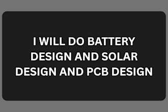 do battery design solar design