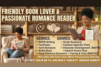 beta read your erotic romance fanfiction story fanfics nsfw fanfiction