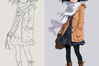 design a stunning anime avatar or profile picture