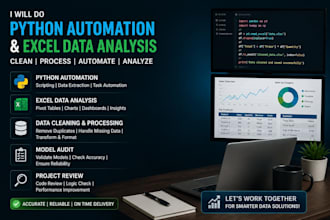 do python automation and excel data analysis