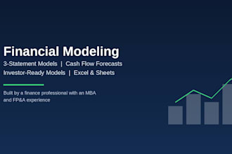build a 3 statement financial model and cash flow forecast