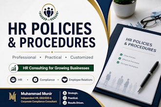 develop HR policies and procedures for your business