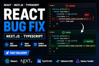 react nextjs typescript bugs and errors