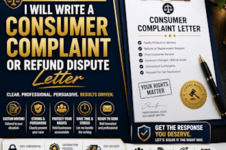 write a consumer complaint or refund dispute letter