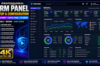 setup a stable and high speed drm panel, drm script, xaccel panel, 4k script