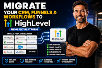 migrate your CRM contacts and automations to gohighlevel from any platform