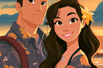 draw disney cartoon illustration
