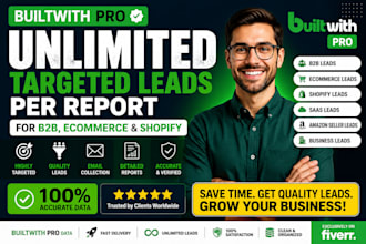 get unlimited builtwith pro leads per report for targeted b2b lead generation