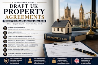 draft UK property agreements, tenancy contracts, leases and legal docs