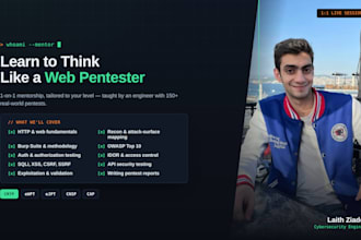 mentor you in real world web application pentesting