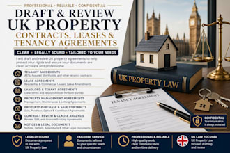 draft and review UK property contracts, leases and tenancy agreements