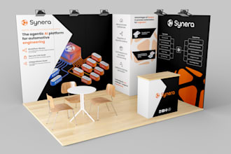 design an exhibition backdrop banner for trade shows
