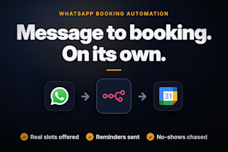n8n appointment booking automation with whatsapp reminders