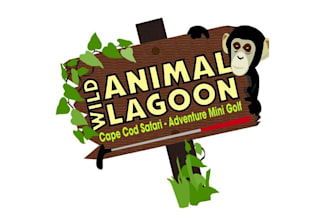 make wild animal lagoon logo with winner gets chance