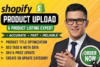 do shopify product listing upload product SEO optimization