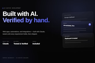 build your web app or automation using ai assisted development