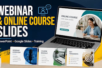 design webinar and online course presentation slides
