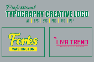 design custom typography t shirt logo for streetwear
