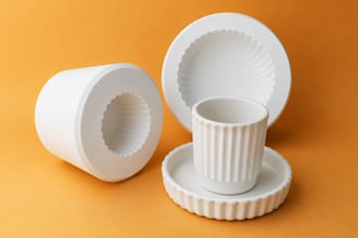 design ceramic bowl and plate slip casting molds for production