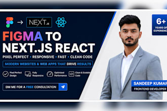 convert figma xd to react next with pixel perfect responsive UI