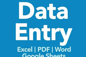 do data entry and create invoices in excel
