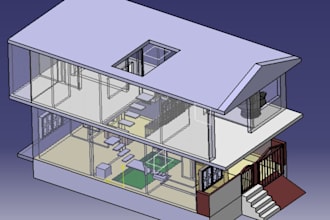 create 3d cad models in catia v5 from drawings