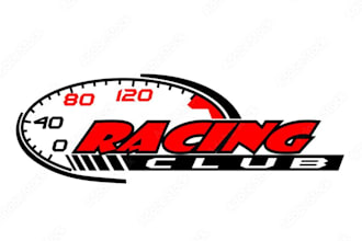 design a powerful car logo for automotive brands