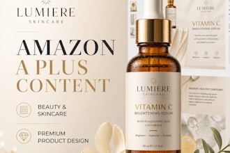 design amazon a plus content for beauty and skincare brands