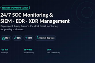 deploy and manage your soc, siem, edr and xdr monitoring