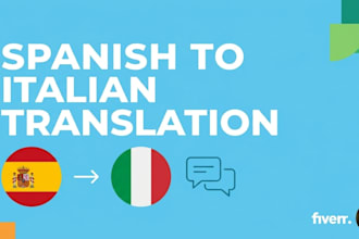 translate spanish to italian and proofread your text