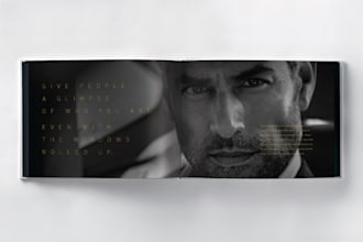 luxury editorial look book brand brochure design