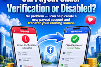 fix facebook payout issues and transfer earning sources
