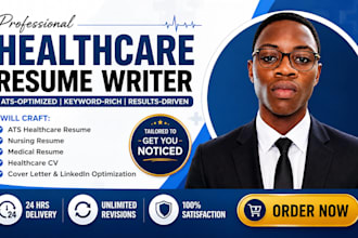 write an ats healthcare medical resume, nursing CV and linkedin profile
