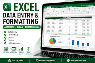 do excel data entry formatting tables and charts
