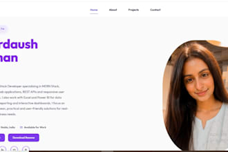 build a responsive react or mern stack website