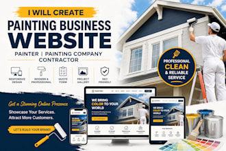 painting business website painter website painting company contractor website