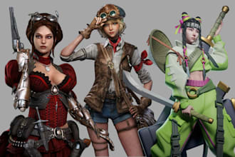 do game ready 3d character modeling and rigging for unity and unreal