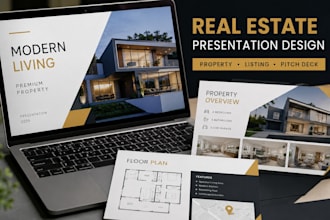 design real estate presentations and property pitch decks