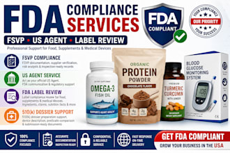handle fda compliance fsvp US agent and fda label review services