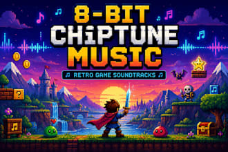 create original 8 bit chiptune music for your retro game