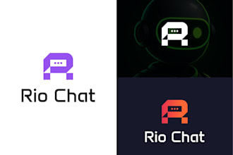 design modern tech, ai chatbot, and app logo design