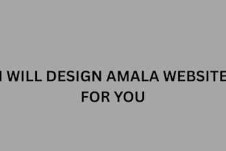 design amala website for you