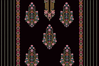 create textile pattern and print