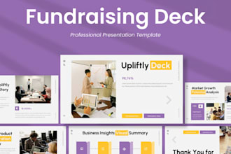design sponsorship,  nonprofit presentation, business startup, fundraising deck