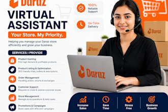 daraz virtual assistant for product listing and data entry