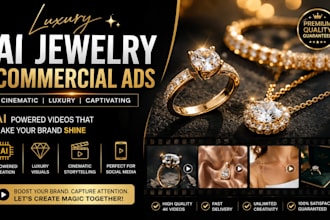 create a luxury ai jewelry commercial ad for your brand