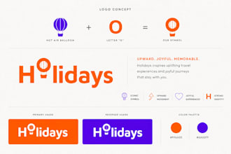 design a luxury travel logo and visual identity