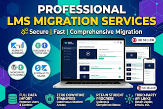 migrate course website to learndash, tutor lms, kajabi, teachable