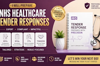 prepare nhs healthcare tender responses, rfps, rfqs and itts